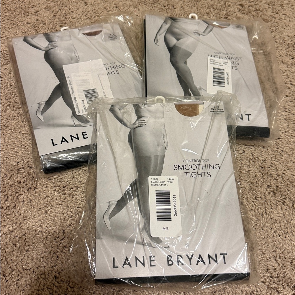 Lane Bryant Black Control Top Tights